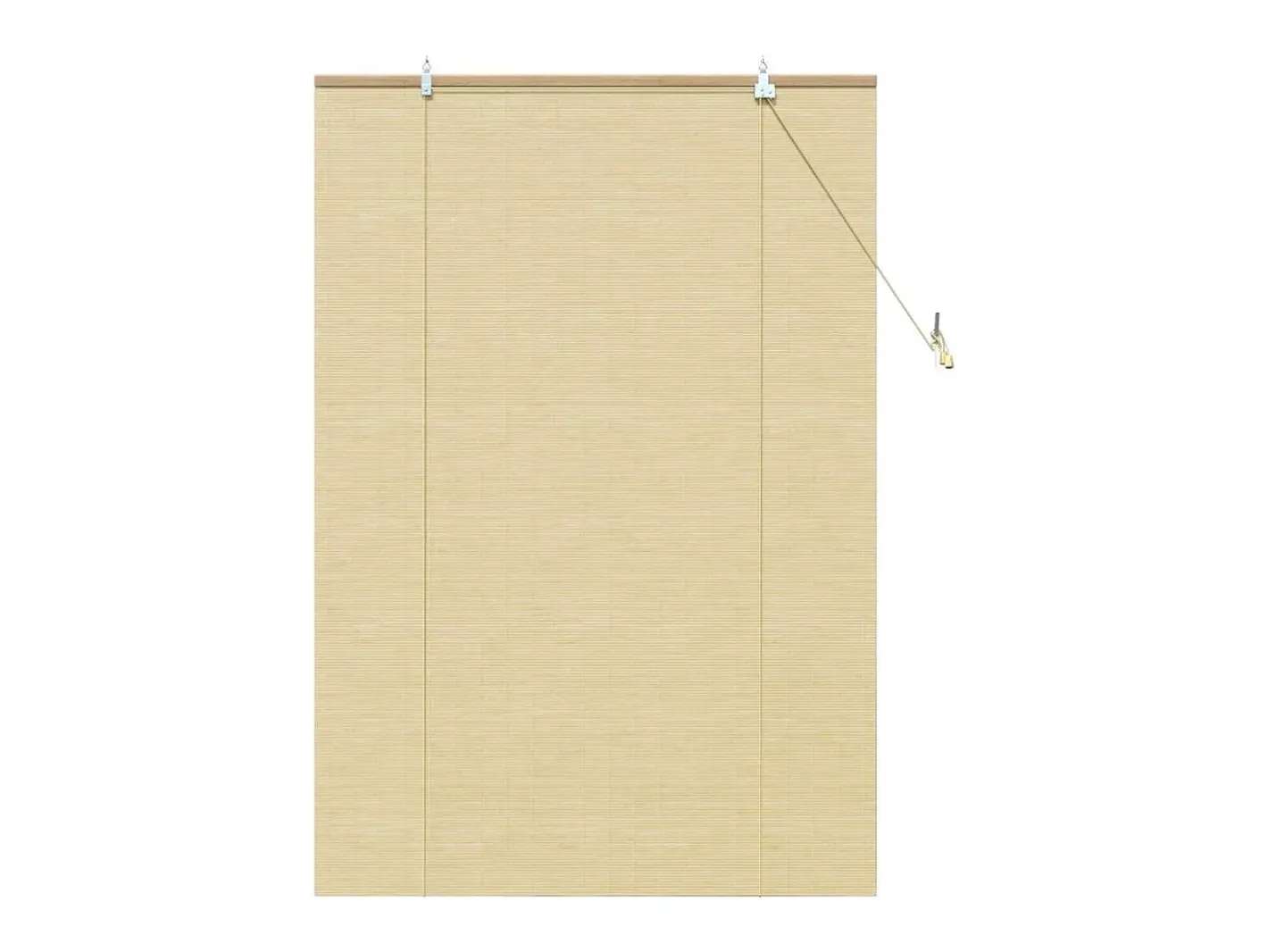 Ropa De Casa-Persianas y opacas naturales 100 x 160 cm Bambú Marru00f3n