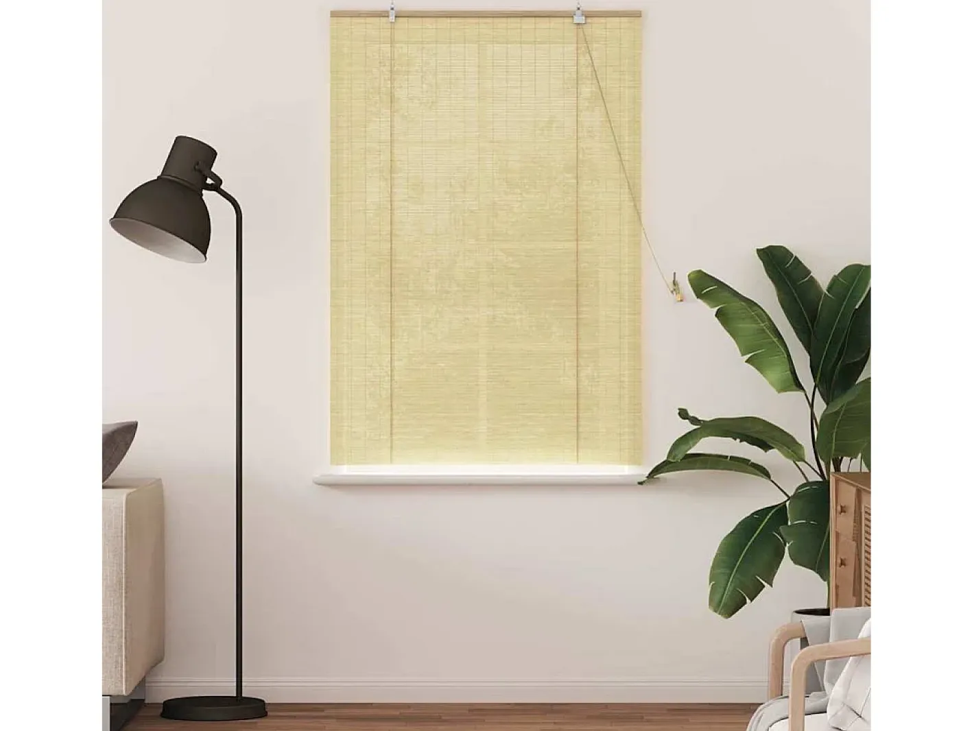 Ropa De Casa-Persianas y opacas naturales 100 x 160 cm Bambú Marru00f3n