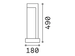 Online Ideal Lux Piantana Moderna Titano Materie Plastiche Grigio Granito Led 9W 3000K H49Cm Blanco