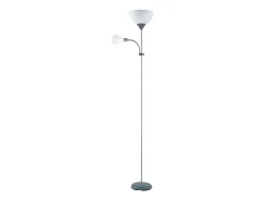 AKUNADECOR Pie De Salon Rigel Plata Con Punto Lector 180 Cm Plateado New