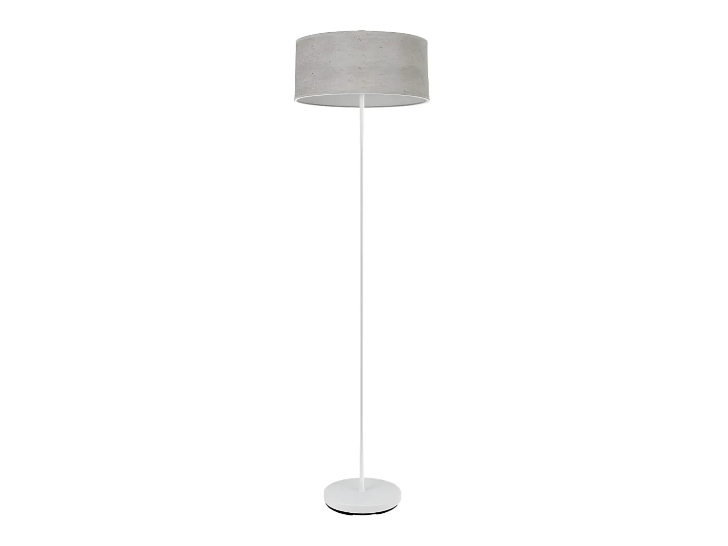 AKUNADECOR Lámpara De Pie-Pie Salon De Metal Modelo Jerte Pantalla Cemento Gris Blanco