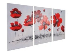 Clearance MCW Pintura al óleo amapola pintada a mano Multicolor