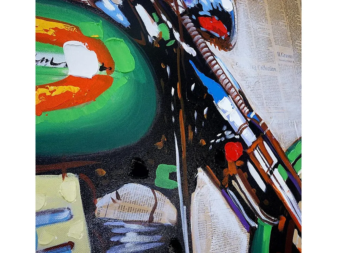 MCW Pintura al óleo moto pintada a mano Multicolor Outlet