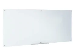 Póster-Pizarra Magnética de Cristal SucceBuy, 182,9x91,5 cm, Borrado en Seco Sin Marco Blanco