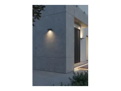 Sale Pla XL - Aplique de pared LED de 35 W con interruptor CCT 2700K/3200K/4000K en aluminio, aplique de pared con luz ascendente - Beneito & Faure Negro