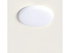 Ledkia Plafón-Placa LED 18W Circular Slim Surface Corte Ajustable Ø50-190 mm con Caja Conexiones 2700K Blanco Cálido Multicolor