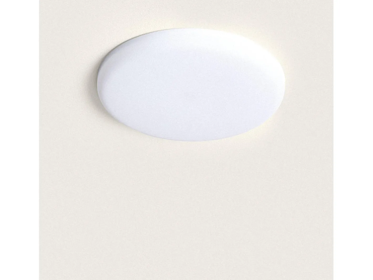Ledkia Plafón-Placa LED 18W Circular Slim Surface Corte Ajustable Ø50-190 mm con Caja Conexiones 2700K Blanco Cálido Multicolor