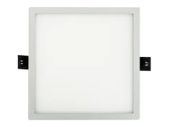 Ledkia Lámpara Suspendida-Placa LED 16W Cuadrada High Lumen Corte Ø135 mm Silver 4000K Neutro Blanco