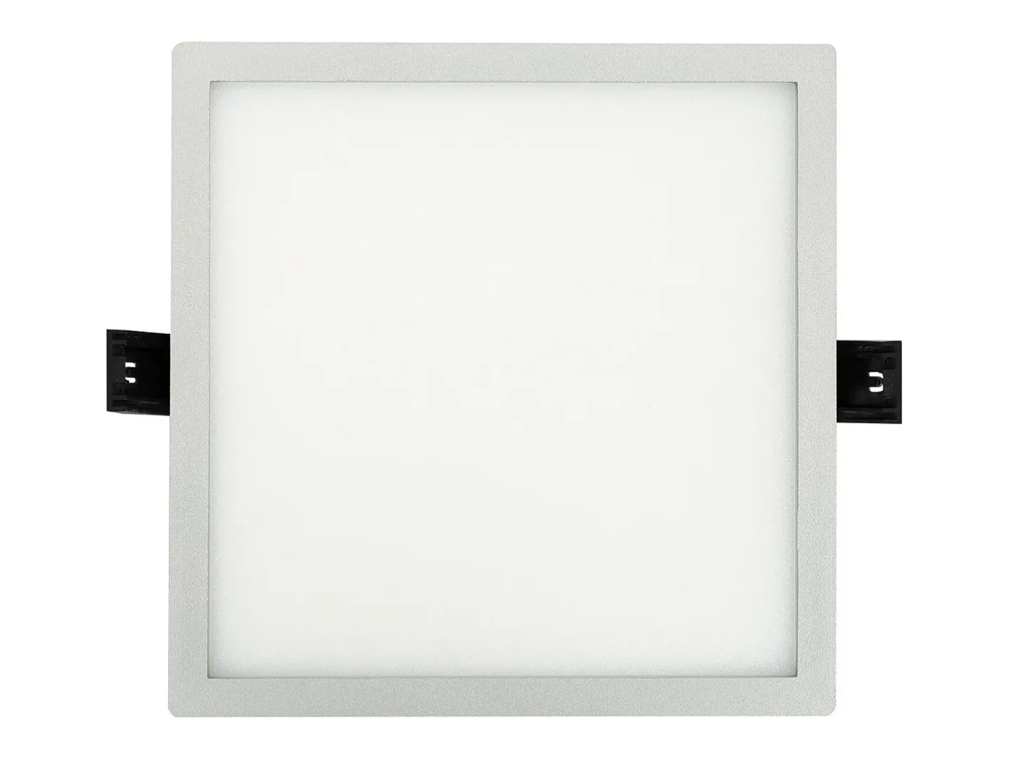 Ledkia Lámpara Suspendida-Placa LED 16W Cuadrada High Lumen Corte Ø135 mm Silver 4000K Neutro Blanco