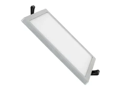 Ledkia Lámpara Suspendida-Placa LED 16W Cuadrada High Lumen Corte Ø135 mm Silver 4000K Neutro Blanco