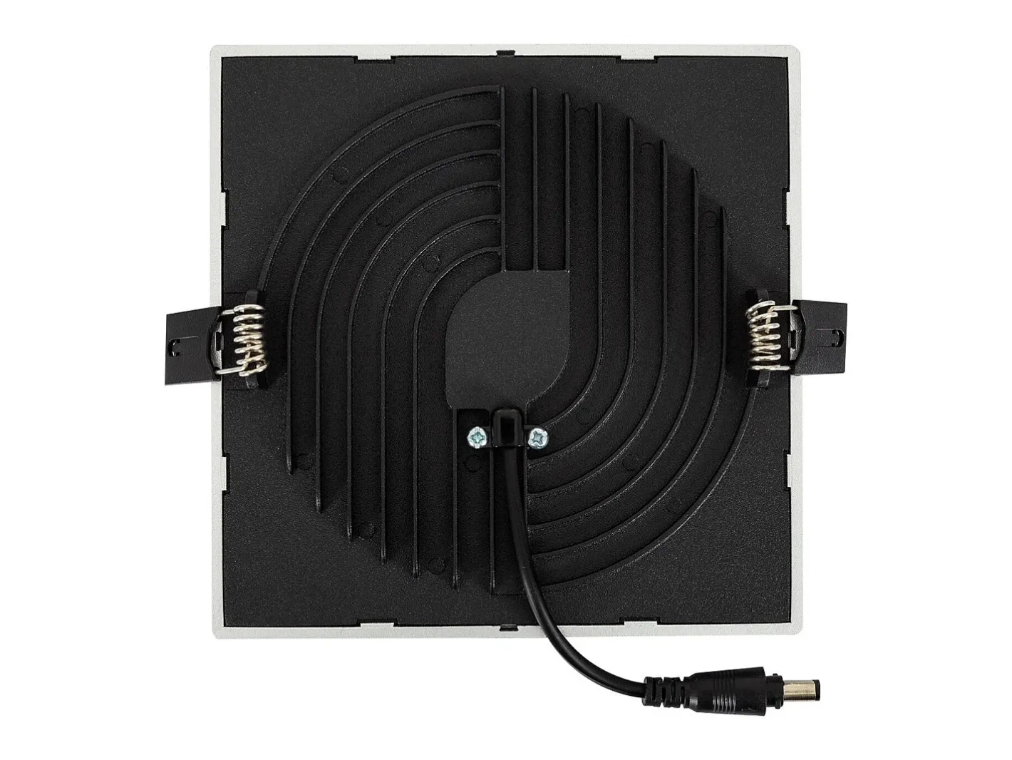 Ledkia Lámpara Suspendida-Placa LED 16W Cuadrada High Lumen Corte Ø135 mm Silver 4000K Neutro Blanco