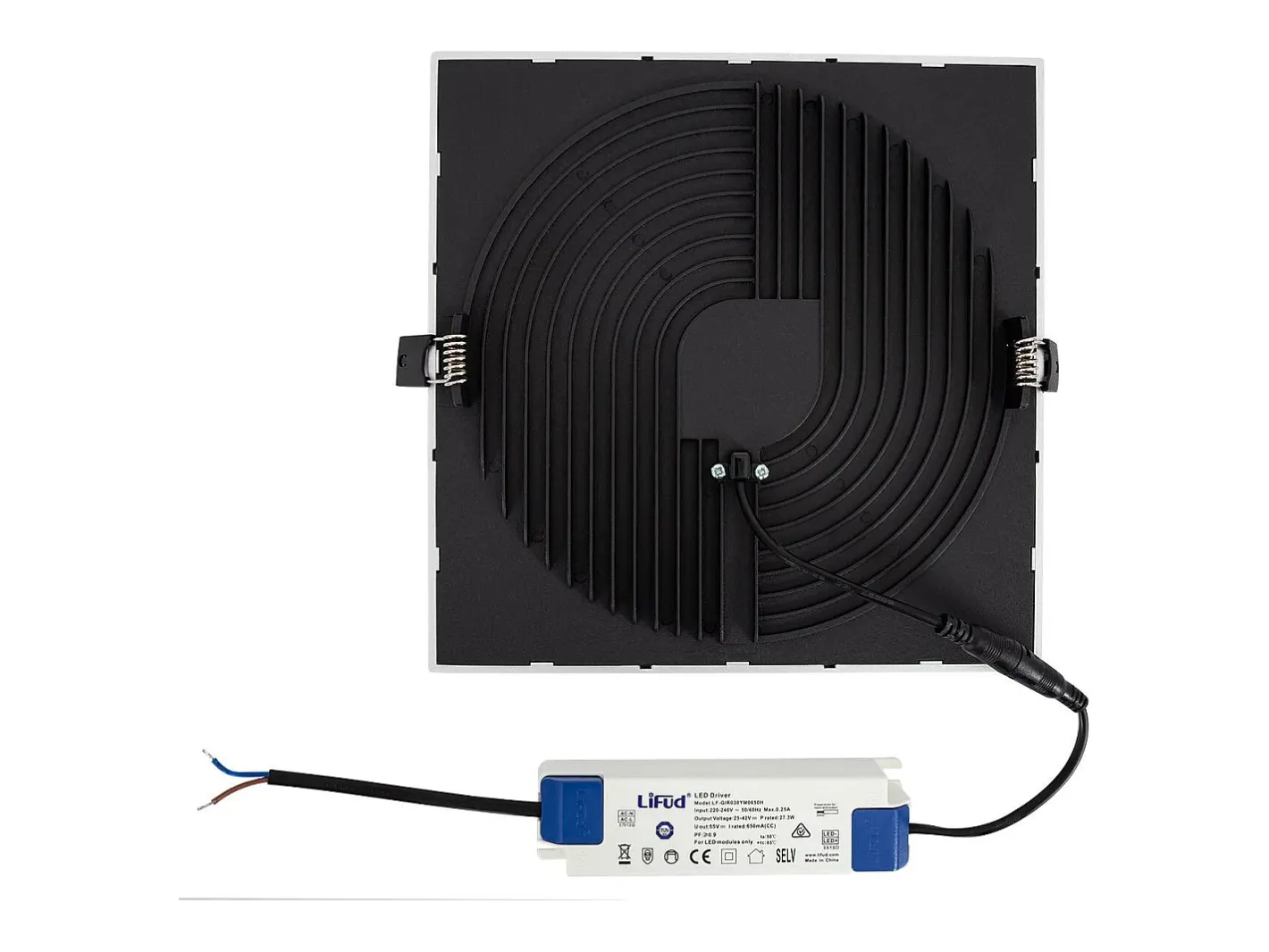 Sale Ledkia Placa LED 30W Cuadrada High Lumen Corte Ø 200 mm Silver 4000K Neutro Blanco