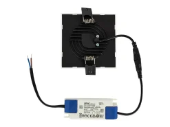 Ledkia Lámpara Suspendida-Placa LED 8W Cuadrada High Lumen Corte Ø 75 mm 4000K Neutro Blanco
