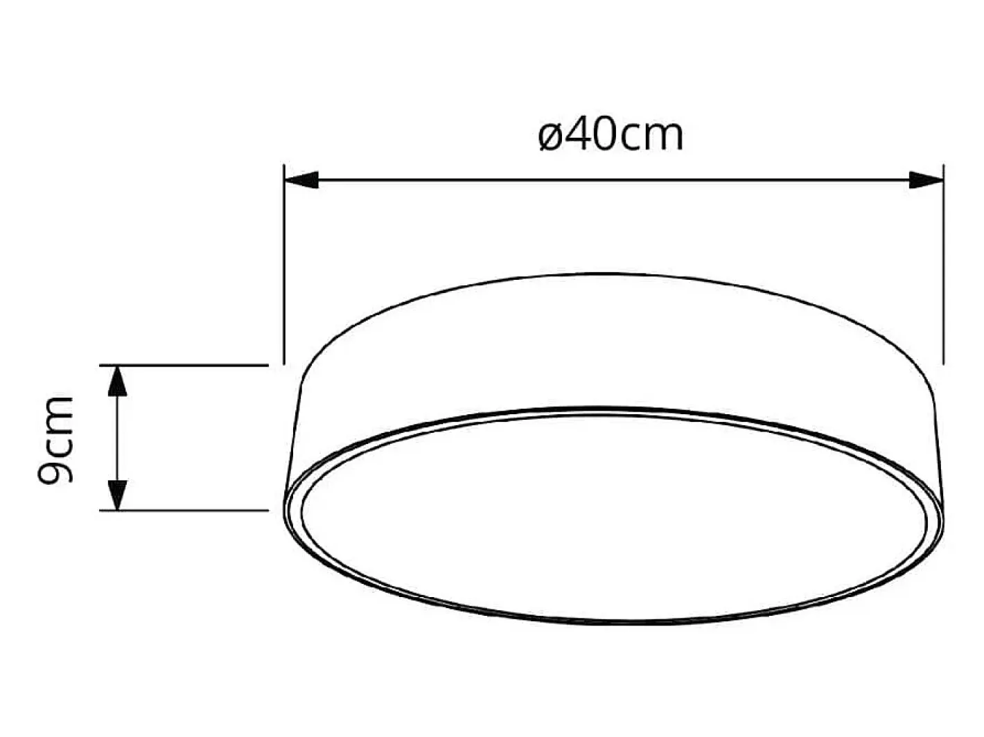 Lámpara Suspendida-Plafón Bilac Lumit 38W diseño redondo con 3 colores LED Ø40 cm Blanco