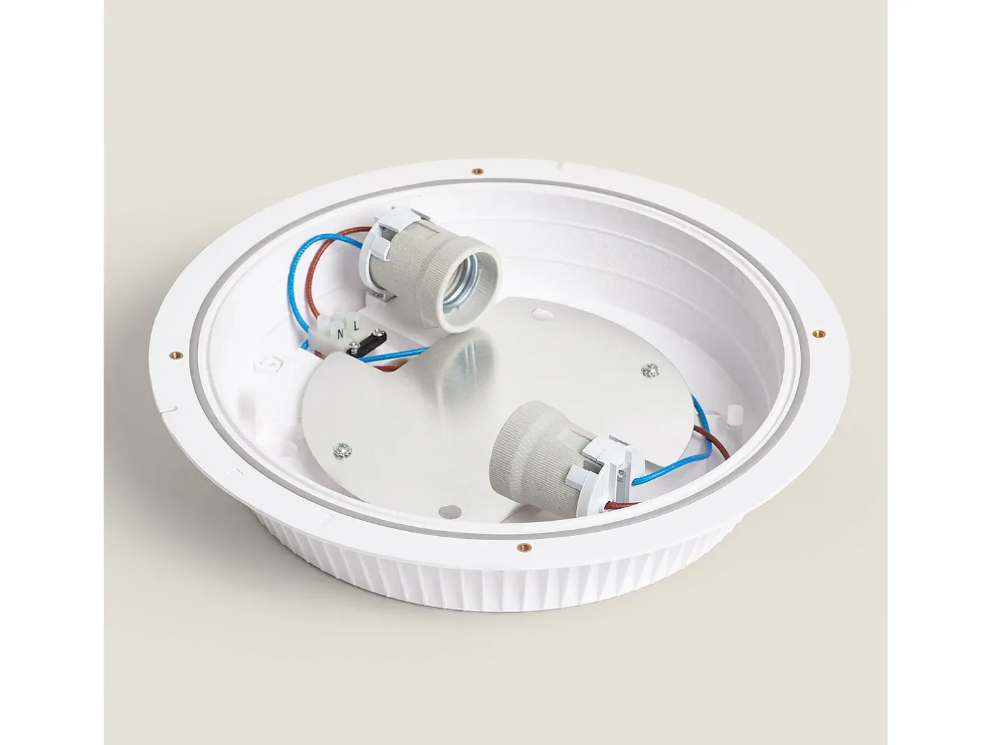 Ledkia Plafón Circular para Exterior Ø300 mm IP65 Curio Blanco Blanco Multicolor Online