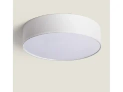 Ledkia Plafón-Plafón Circular Tela Ø500 mm Ranj Blanco Multicolor