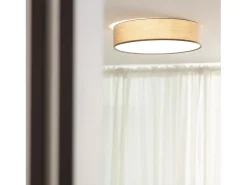 Best Ledkia Plafón Circular Tela Ø500 mm Ranj Gris Multicolor