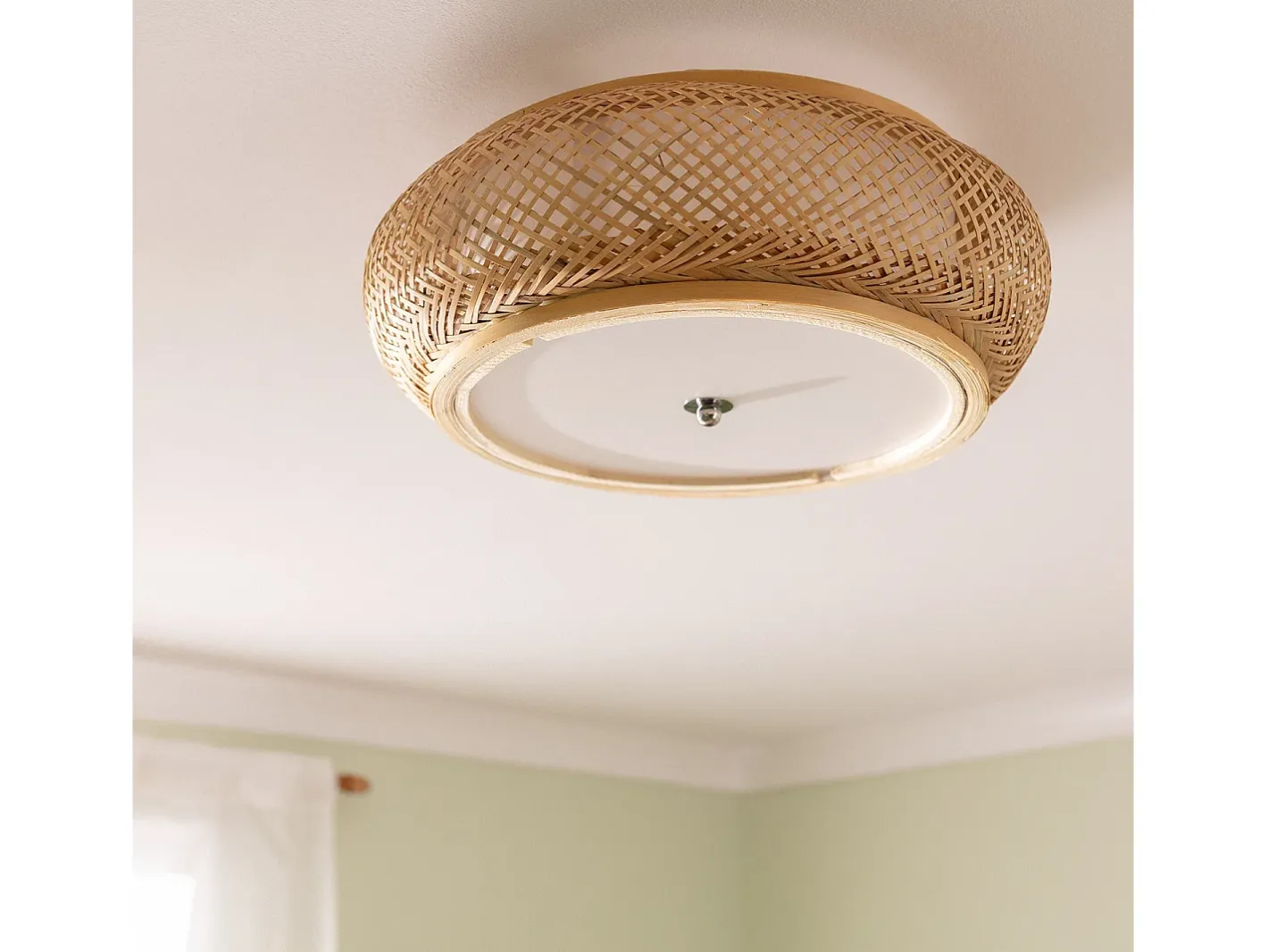 Sale Ledkia Plafón de Techo Bambú Dalia Natural Multicolor
