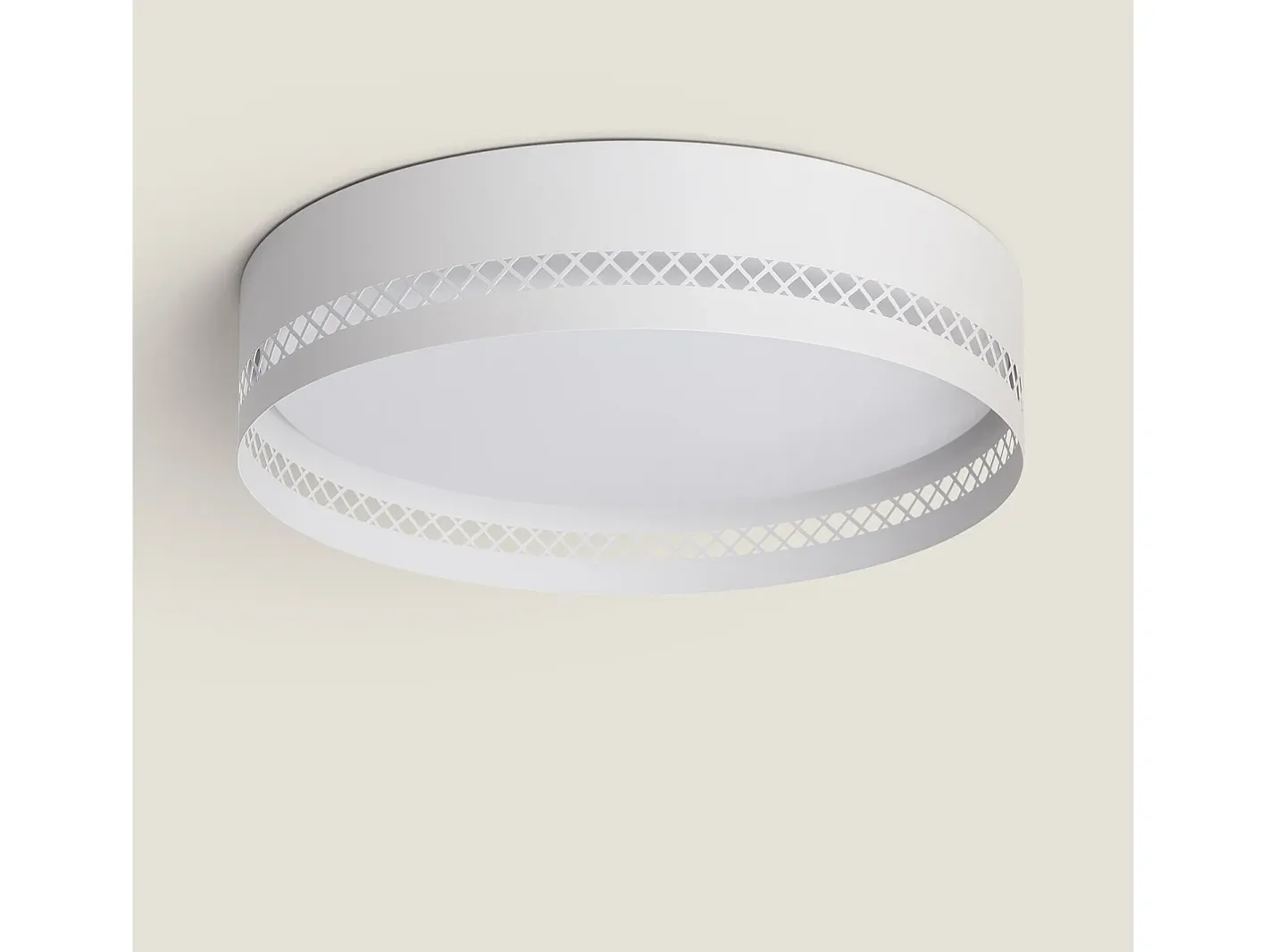 Ledkia Plafón de Techo LED 40W Metal Walital L Blanco Outlet