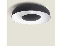 Ledkia Plafón de Techo LED 20W Metal Duval Negro Sale