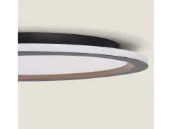 Ledkia Plafón-Plafón de Techo LED 40W Metal Taska Negro