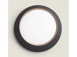 Ledkia Plafón-Plafón de Techo LED 40W Metal Taska Negro