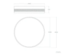 Best Ledkia Plafón de Techo LED 30W Metal Saska S Mate Negro