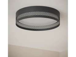 Best Ledkia Plafón de Techo LED 30W Metal Saska S Mate Negro