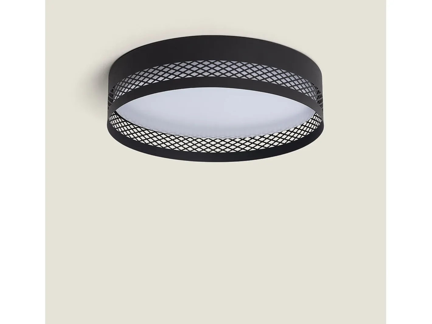 Best Ledkia Plafón de Techo LED 30W Metal Saska S Mate Negro