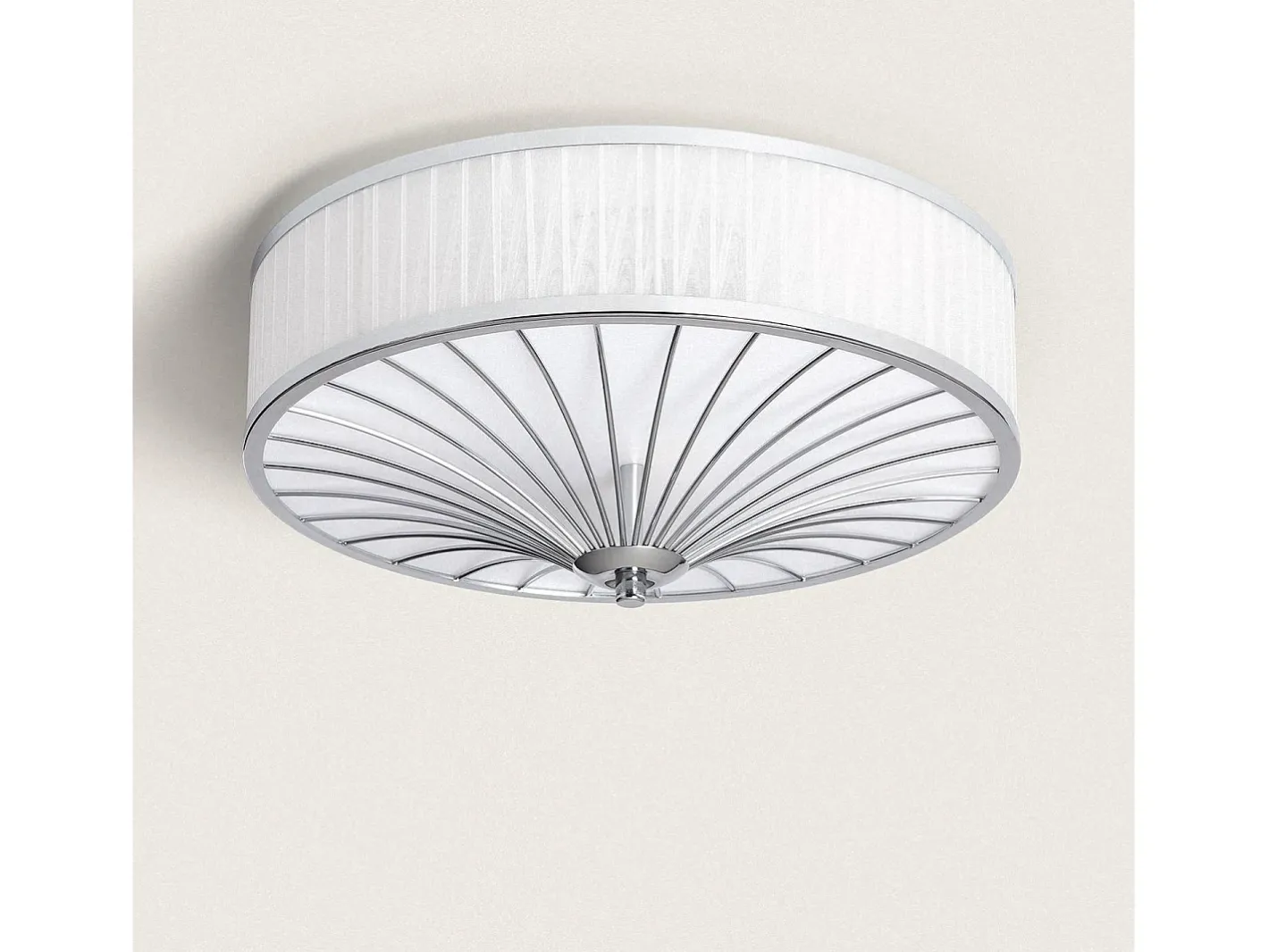 Online Ledkia Plafón de Techo Metal Crisotelo Cromado Multicolor