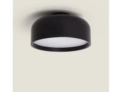 Online Ledkia Plafón de Techo Metal Lumpur Negro
