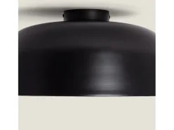 Online Ledkia Plafón de Techo Metal Lumpur Negro