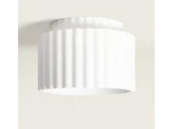 Clearance Ledkia Plafón de Techo Yeso Double Colum Blanco Multicolor