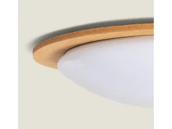 Ledkia Plafón-Plafón LED Acústico 18W Circular Fieltro Ø460 mm CCT Seleccionable Lezhan Camel Beige
