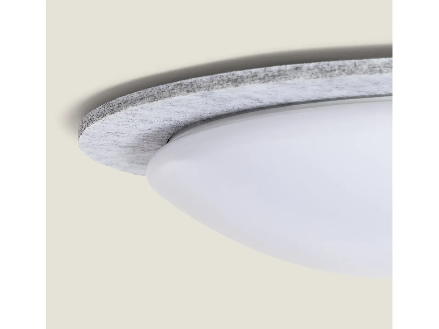 Ledkia Plafón LED Acústico 18W Circular Fieltro Ø460 mm CCT Seleccionable Lezhan Gris Online