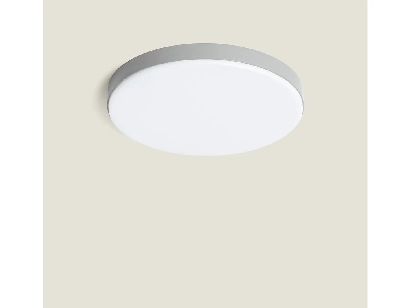 New Ledkia Plafón LED Exterior 24W Circular Ø220 mm Regulable Gris Multicolor