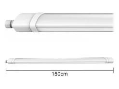 Plafón LED impermeable 150cm 70W 7000 lm IP65 6000K Blanco