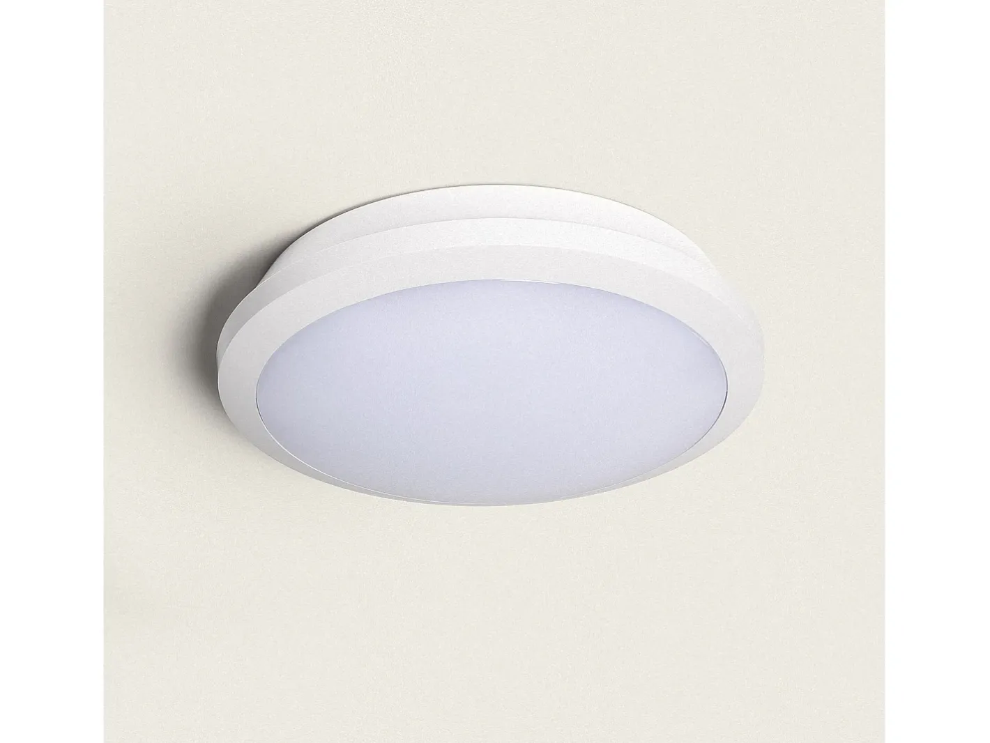 Ledkia Plafón LED para Exterior 19-28W CCT Seleccionable Regulable Ø300 mm SwitchDimm Seleccionable (Cálido-Neutro) Multicolor