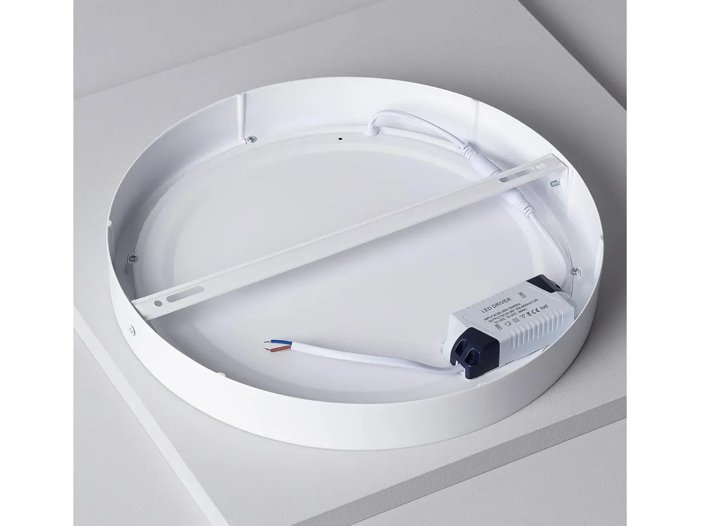 Ledkia Plafón-Plafón LED 24W Circular Ø295 mm 6000K Blanco Frío Multicolor