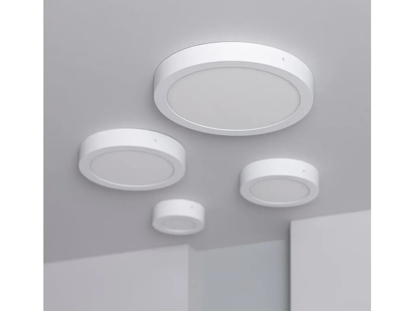 Ledkia Plafón-Plafón LED 24W Circular Ø295 mm 6000K Blanco Frío Multicolor