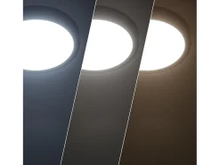 Ledkia Plafón LED 18W Circular Aluminio Ø210 mm Slim CCT Seleccionable Galán SwitchDimm Negro Multicolor New