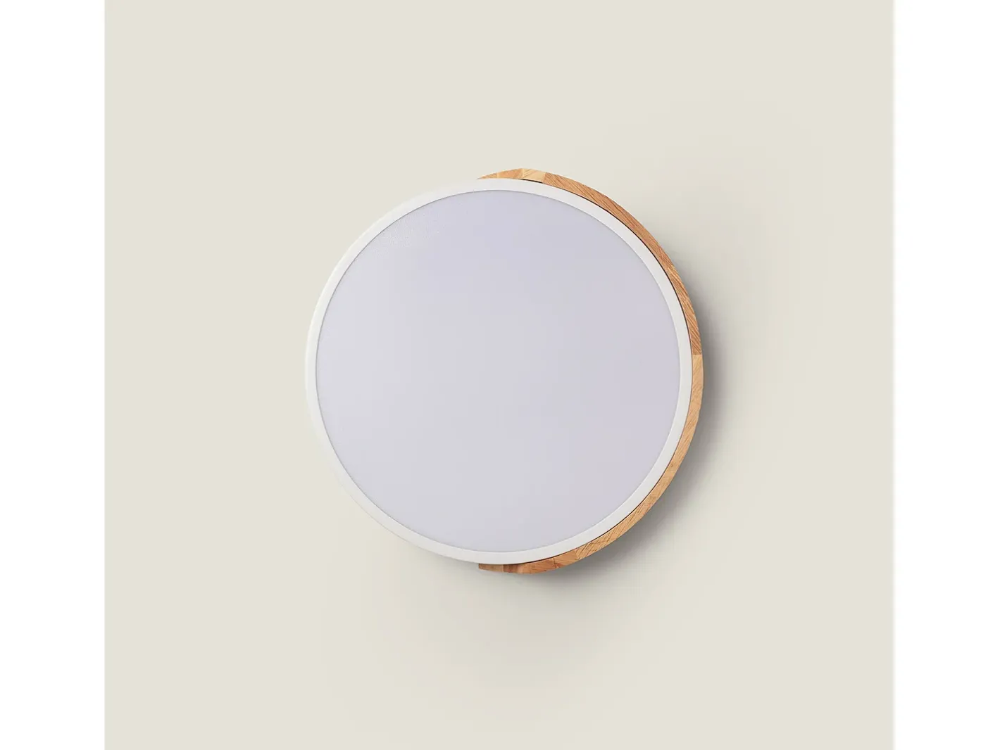 Ledkia Plafón-Plafón LED 18W Circular Madera Ø320 mm CCT Seleccionable Semi-Dari Blanco Multicolor