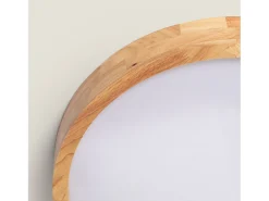 Ledkia Plafón LED 20W Circular Madera Ø400 mm CCT Seleccionable Kayu Madera Multicolor Sale