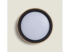 Ledkia Plafón LED 20W Circular Madera Ø470 mm CCT Seleccionable Dari Negro Multicolor Online
