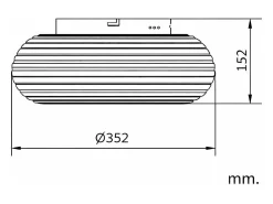 Outlet Ledkia Plafón LED 24W Circular Metal Ø350 mm Junai Blanco