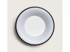 Ledkia Plafón-Plafón LED 30W Circular Metal Ø380 mm CCT Seleccionable Jacob Negro Multicolor