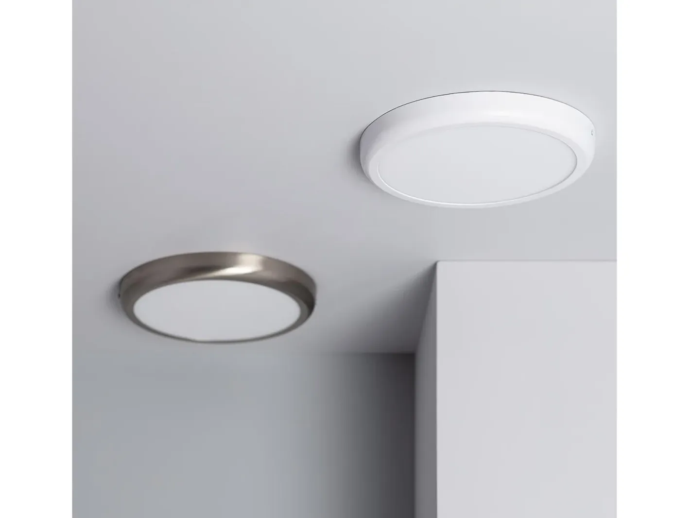 Ledkia Plafón LED 24W Circular Metal Ø300 mm Design White 6000K Blanco Frío Multicolor New