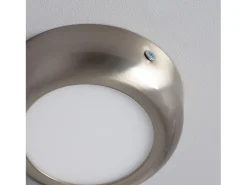Ledkia Plafón-Plafón LED 6W Circular Metal Ø120 mm Design Silver 3000K Blanco Cálido Multicolor