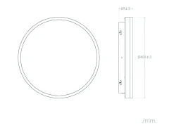 Ledkia Plafón LED 24W Circular Metal CCT Seleccionable Zuse 2200K - 3000K - 4000K CCT Blanco Hot