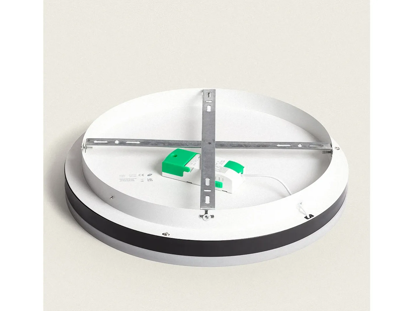 Ledkia Plafón LED 24W Circular Metal CCT Seleccionable Zuse 2200K - 3000K - 4000K CCT Blanco Hot